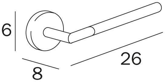 INDA® Вешалка для полотенец из хромированной латуни Forum A3618a - Вид №1