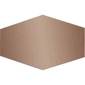 Зеркальная плитка Omega Glass NNLM75 сота 30x20 см глянцевая цвет бронза 6 шт.