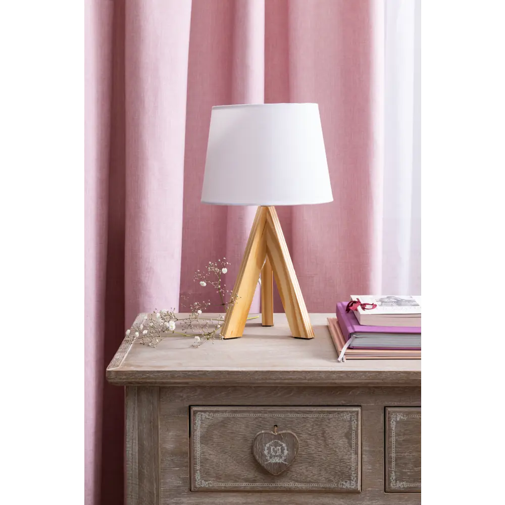 Настольная лампа INSPIRE Belle-ile с деревянным основанием 83638211 STLM-0043109 - Вид №2