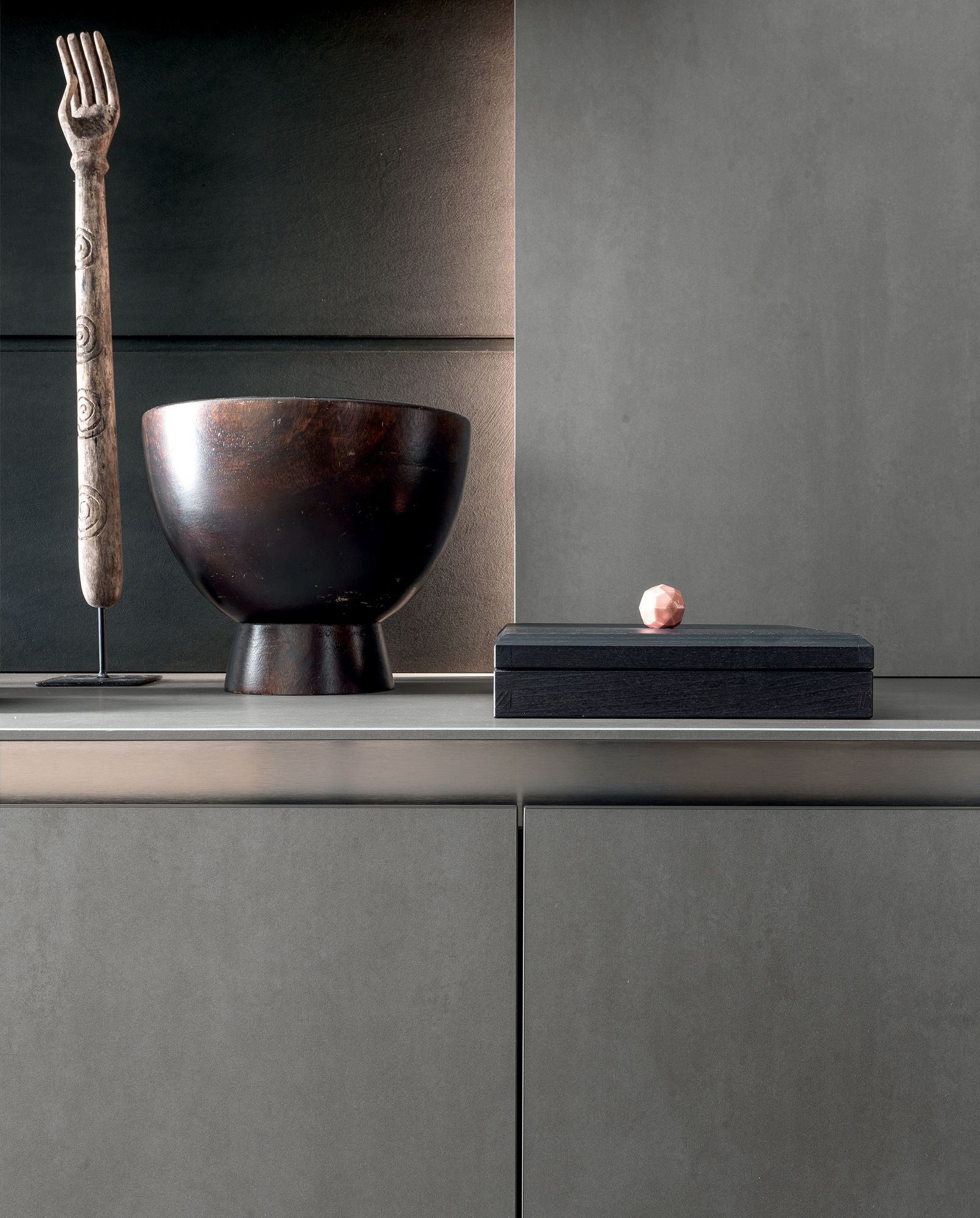 Оборудованная стена с подставкой для телевизора в milltech MODULNOVA Skill ARCH-00143635 - Вид №5