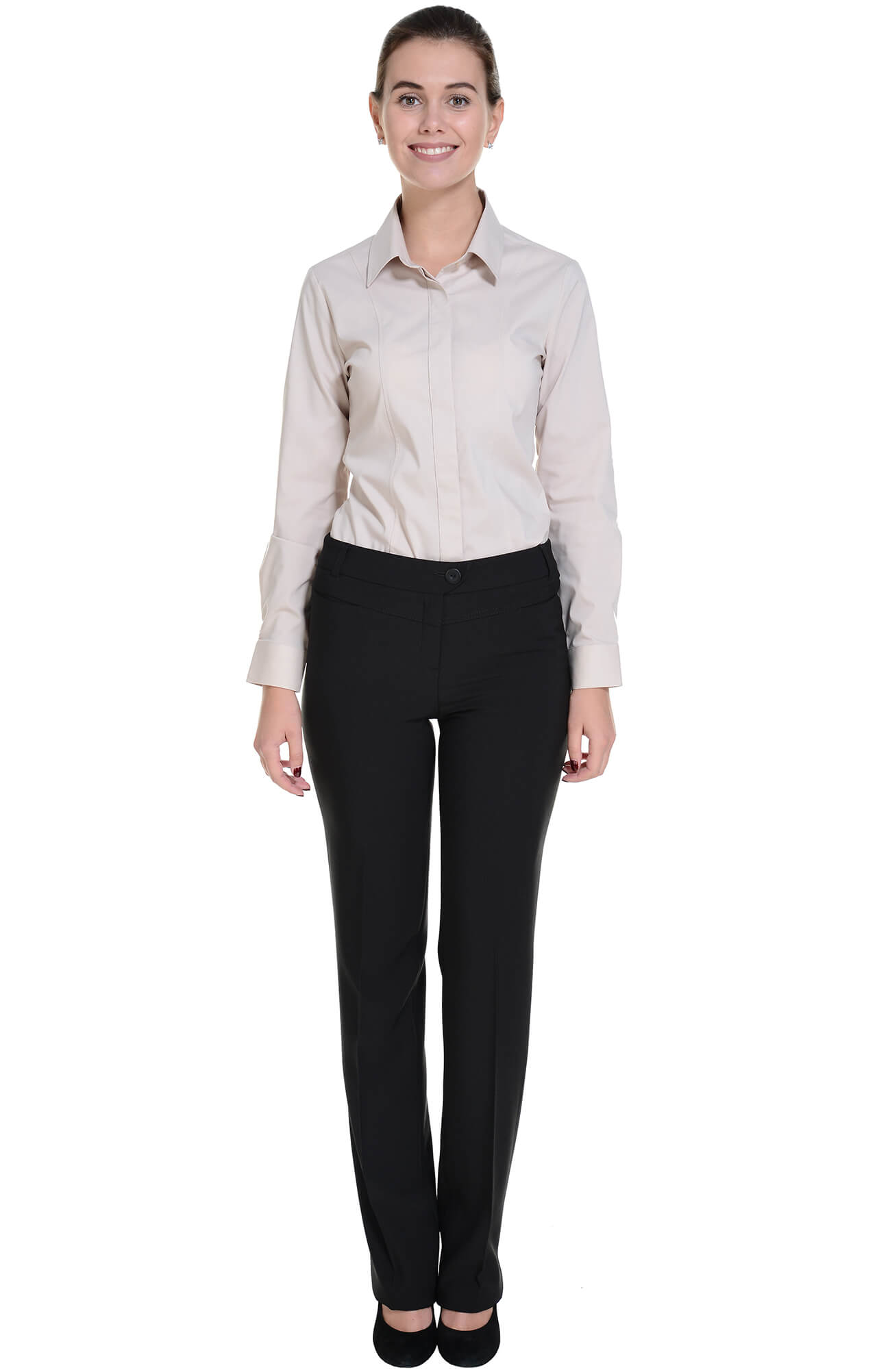 62502 Рубашка женская  beige El-Risto  Корпоративная одежда  размер 50 (XXL)  - Вид №9