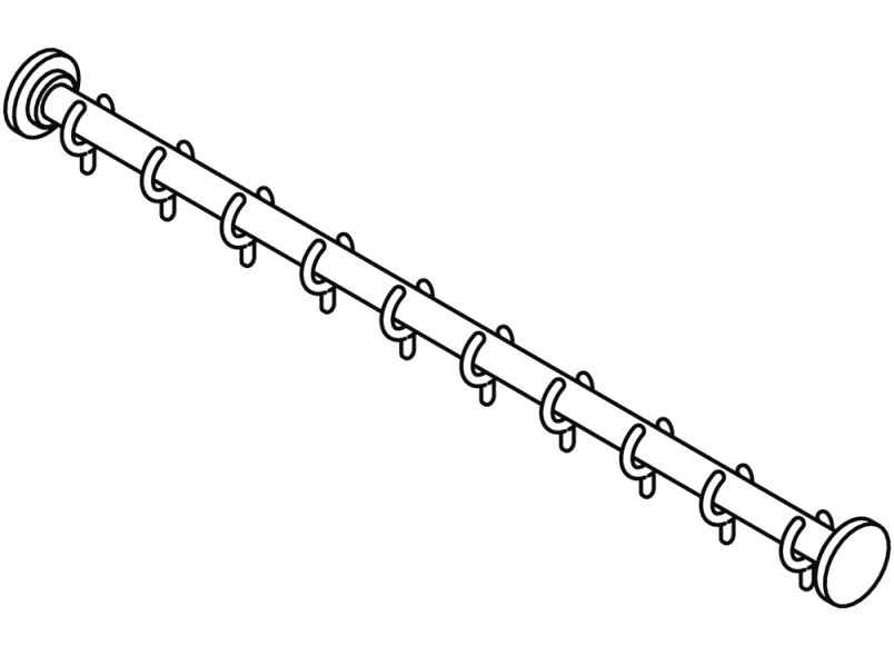 801.34.99400 Карниз HEWI Suizidhemmende Produkte  - Вид №4