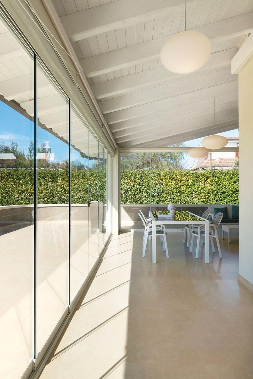 Protezioni Раздвижное алюминиевое окно без рамы Visio sun-id-1427153 - Вид №2