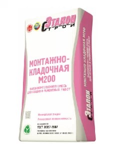 Монтажно-кладочная смесь М200 Эталон 50кг