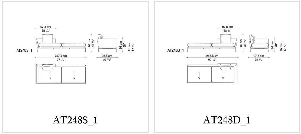 B&B Italia Дормез из ткани Atoll sun-id-1387844 - Вид №4