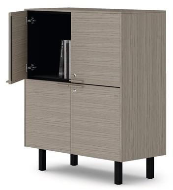 Bralco Высокий деревянный офисный шкаф с замком sun-id-1373733 - Вид №1