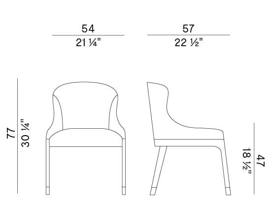 Кожаный стул Potocco Miura ARCH-00122805 - Вид №2