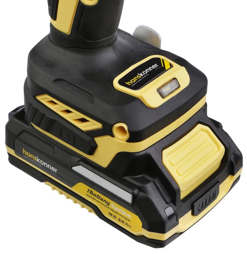 Дрель-шуруповерт Hanskonner HCD2065BLC 1BatterySystem 18V 5452208 STDN-0005435 - Вид №18