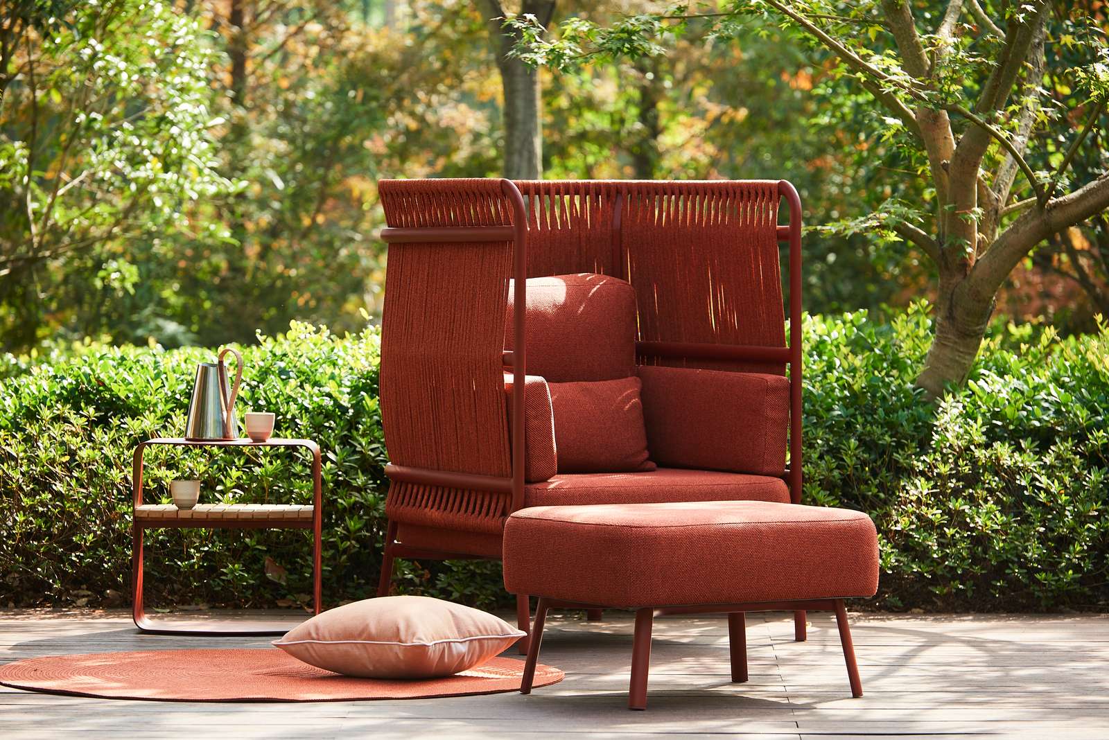 Прямоугольная Садовая подставка для ног в Sunbrella® Mindo Mindo 106 ARCH-00031454 - Вид №1