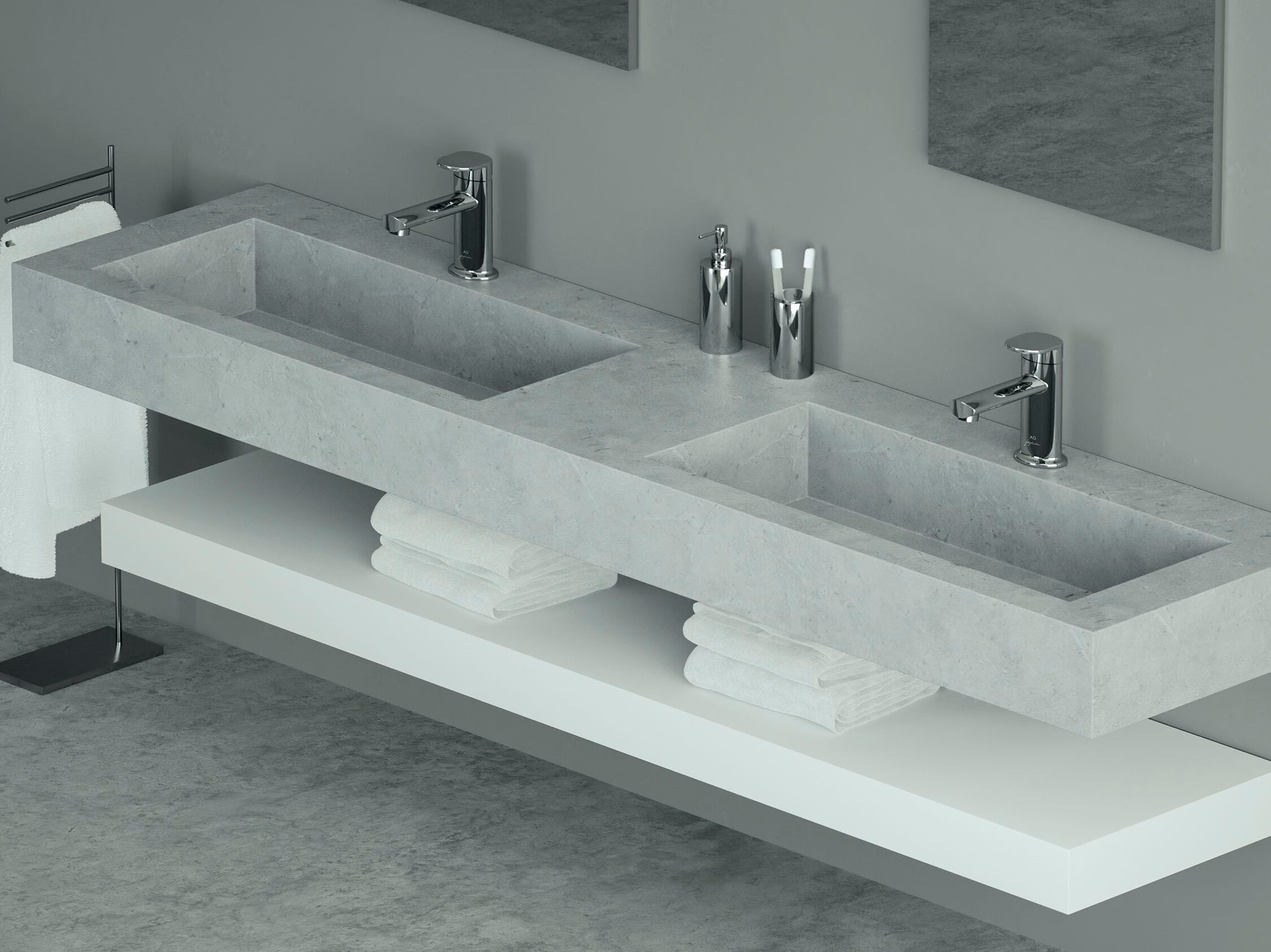 Однорычажный смеситель для раковины GUGLIELMI RUBINETTERIE AG ARCH-00131355 - Вид №1