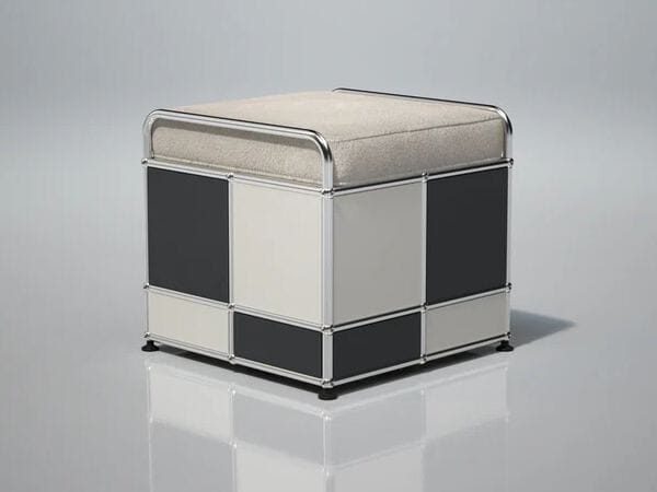 Стальной низкий стул USM TESSELLATE ARCH-00071665