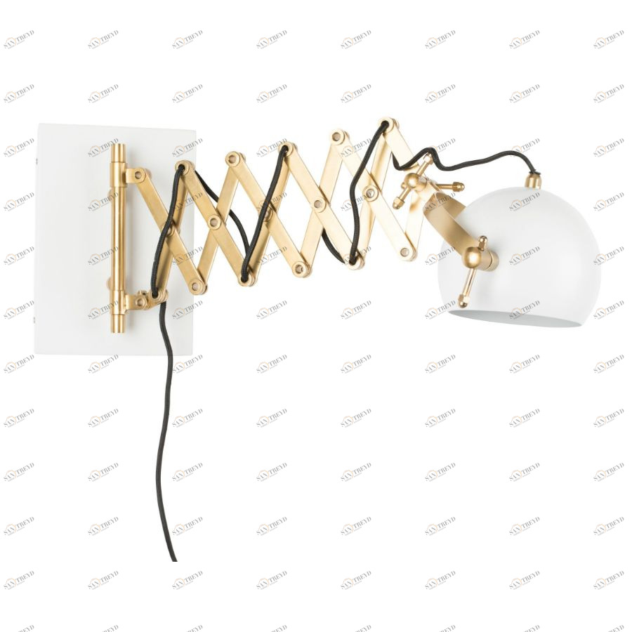 Лампа настенная Sarana, белая White Label Living 5400033