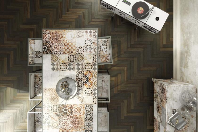 MOMENTI Прямоугольный стол из крашеного металла Crazy home furniture - square collection sun-id-1489090 - Вид №5