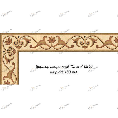 Художественный паркет Da Vinci Паркетный Бордюр 26-086 Орех Европейский (Грецкий) Селект (Гладкая) х мм 26011086