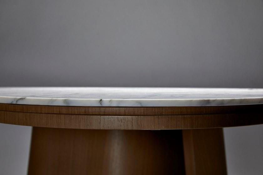 REDA AMALOU DESIGN Обеденный стол из каррарского мрамора и американского ореха sun-id-1481121 - Вид №4