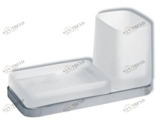 Стакан настольный Novaservis Metalia 4 6472.0 с мыльницей 64720