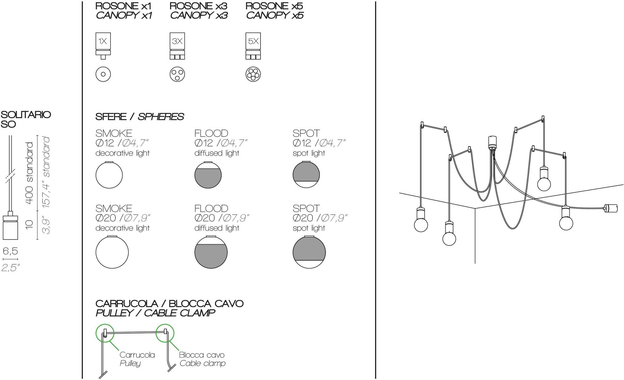 Contardi Светодиодная подвесная лампа Solitario sun-id-1364674 - Вид №14