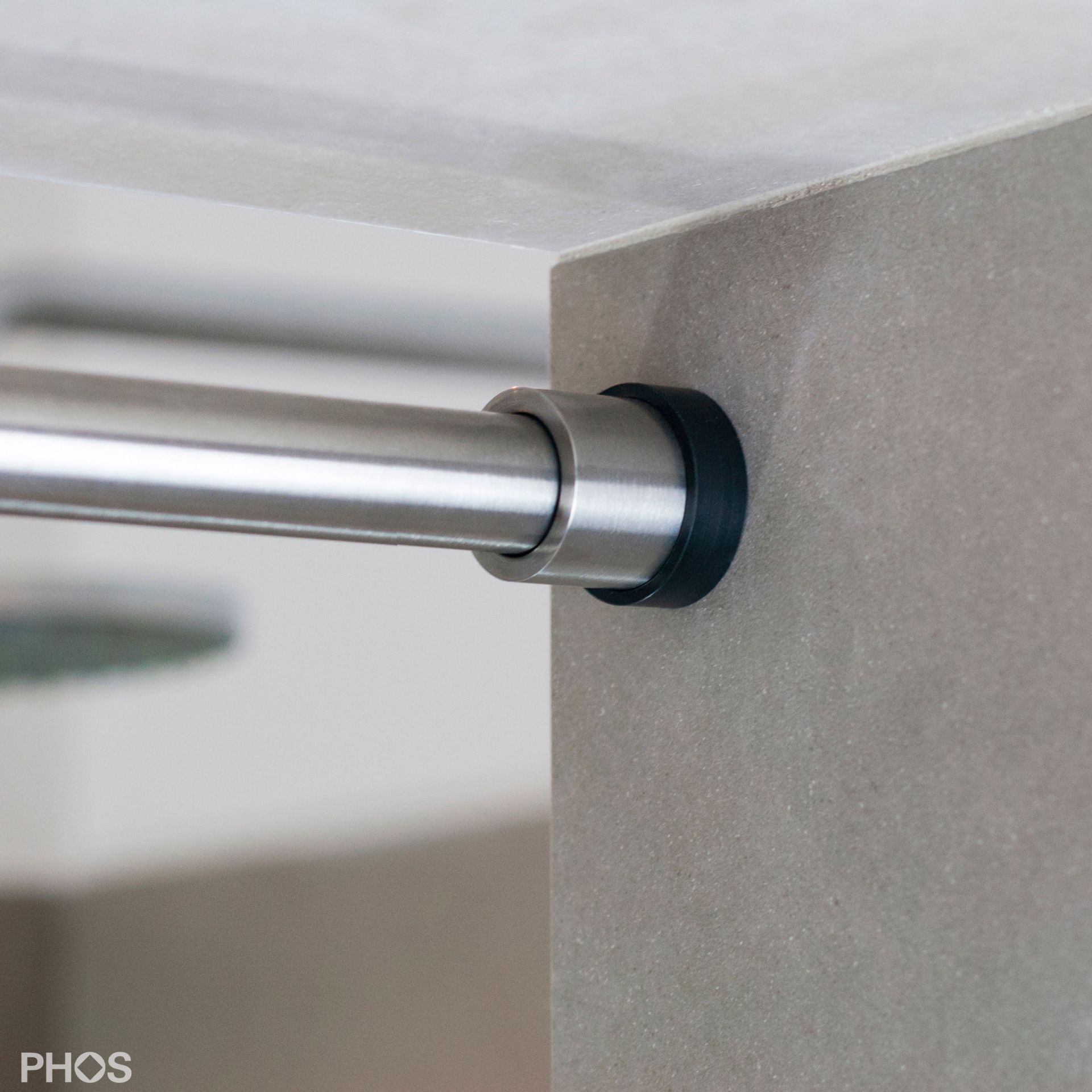 TKS20-2-S Зажим для занавесок для душа, 100 - 160 см. сделано, чтобы измерить. PHOS  - Вид №2