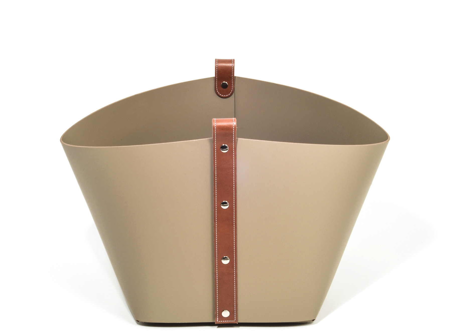 Корзина Ovo - 40X44XH39см / Тан / регенерированная кожа_coffee