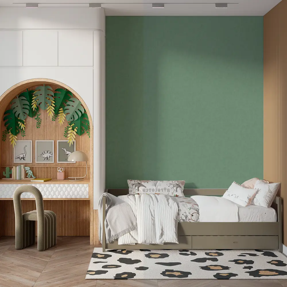 Wallsecret Madeira - Флизелиновые обои изумрудного оттенка для элегантного интерьера 89398151 STLM-1576691 - Вид №5