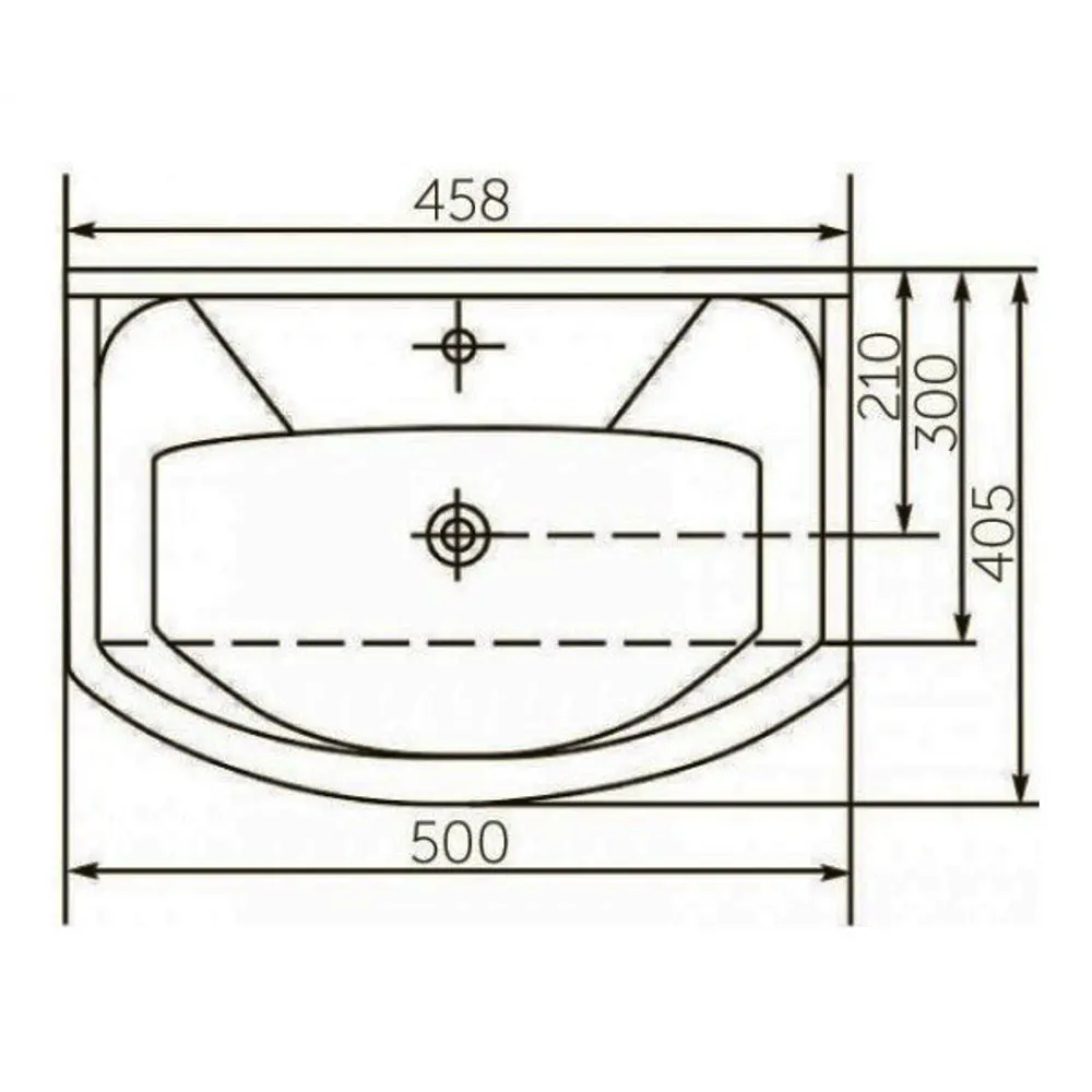 ROSA Элеганс - фарфоровая раковина для ванной 50 см 82127507 STLM-0019947 - Вид №3