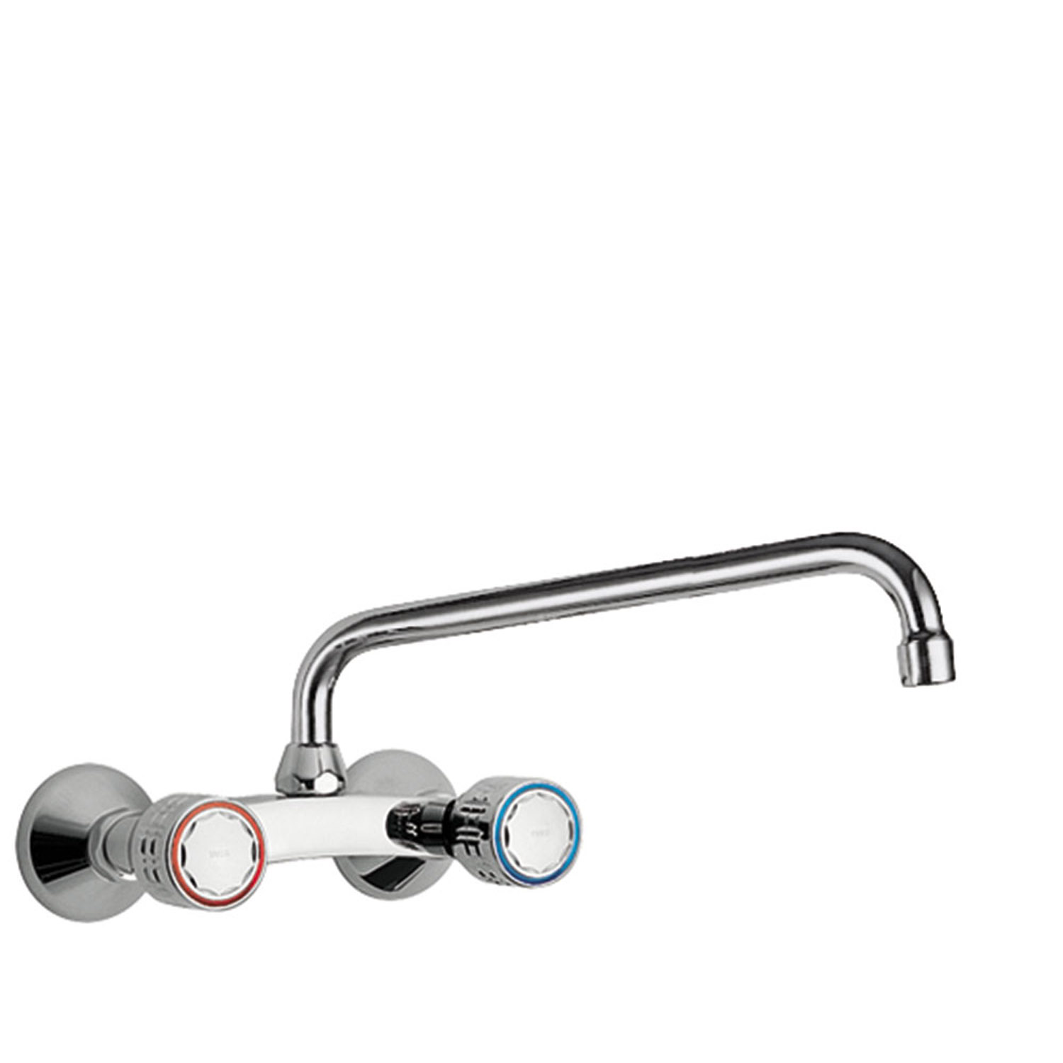 Смеситель для КУХНИ Настенный двухрычажный для кухни-123330 TRES Kitchen