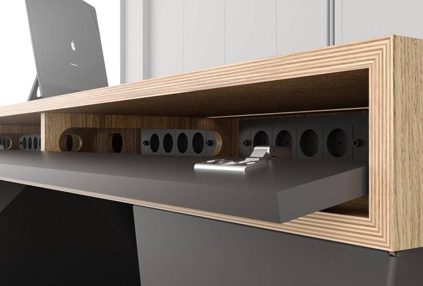 ODESD2 Рабочий стол из стали и дерева с ящиками sun-id-1406379 - Вид №8