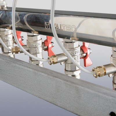 VT.GPR.06S04.L2 Узел этажный для поквартирного учета тепловой энергии с перепускным клапаном Valtec 1", 2 вых., ввод слева  - Вид №5