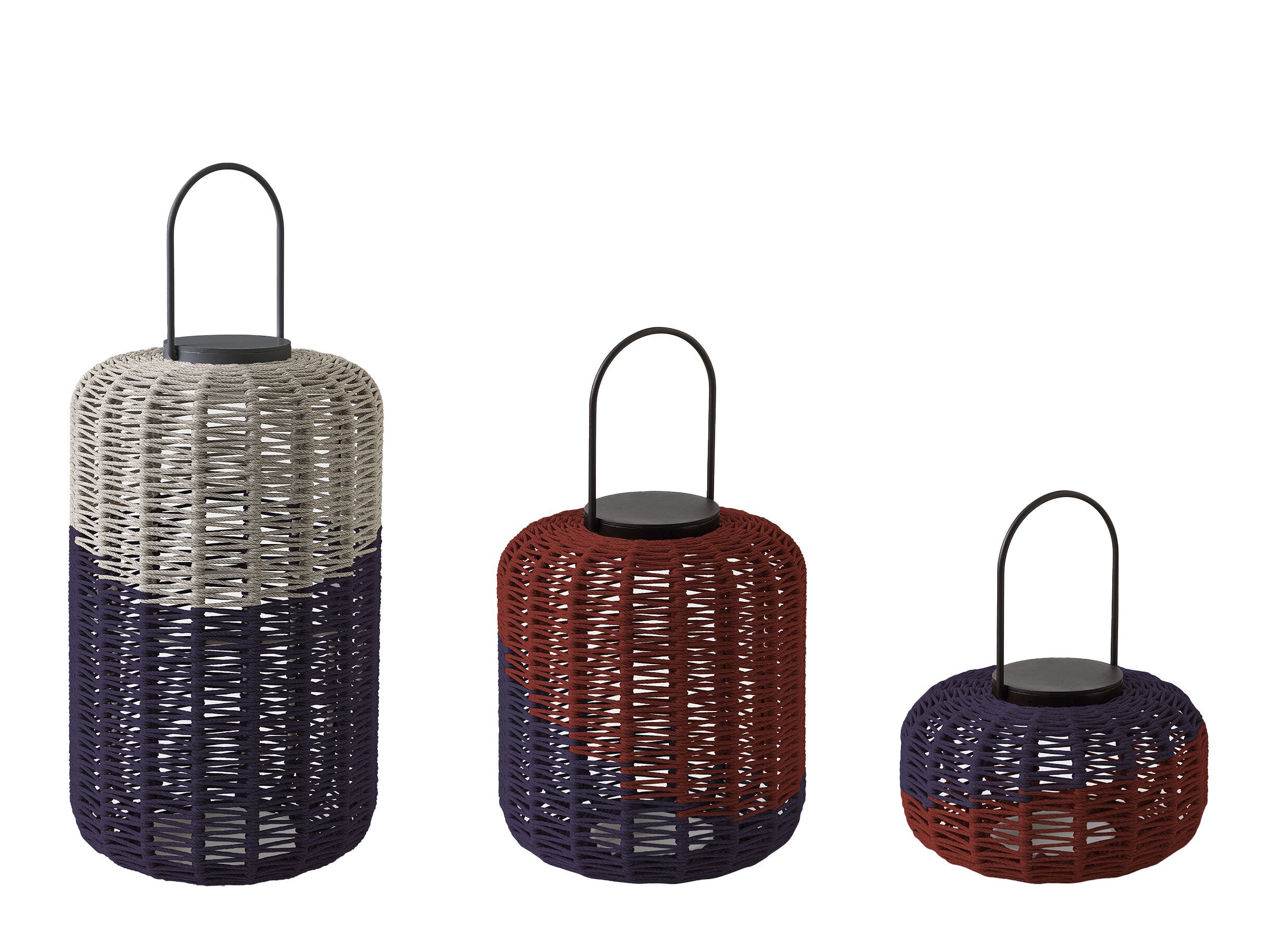 Уличный фонарь с плетеной алюминиевой рамой и перезаряжаемым светодиодом Nodo Italia Antonio Marras + Nodo Italia ARCH-00005471