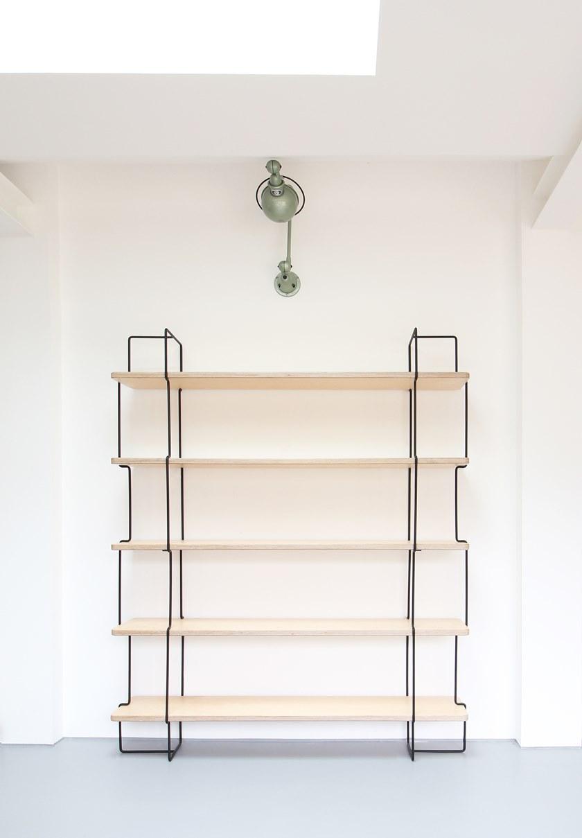 Compagnie Книжный шкаф с открытой стенкой из стали и дерева  P01  - Вид №1