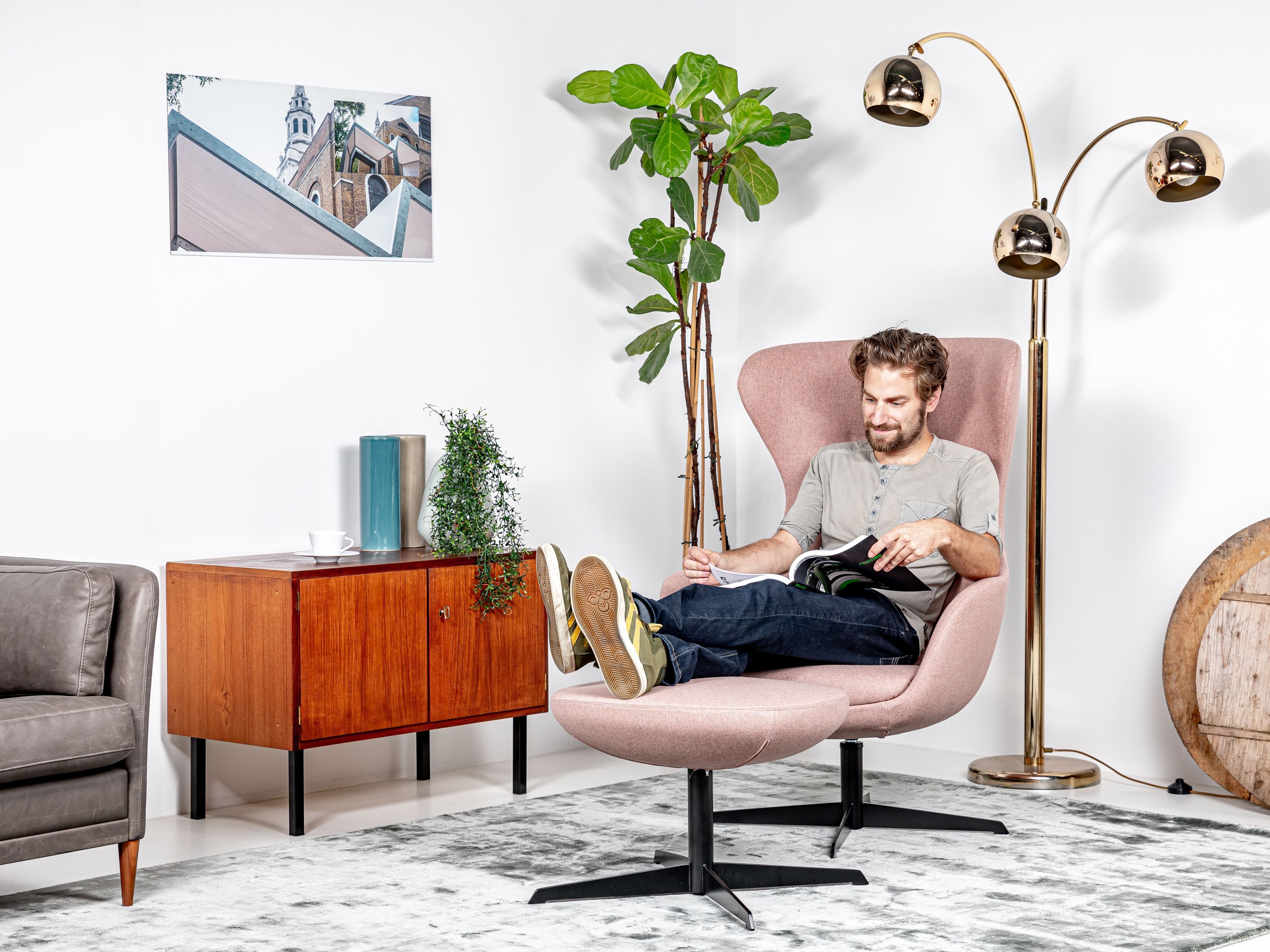 Тканевое вращающееся кресло с подлокотниками BuzziSpace BuzziQ ARCH-00105454 - Вид №2