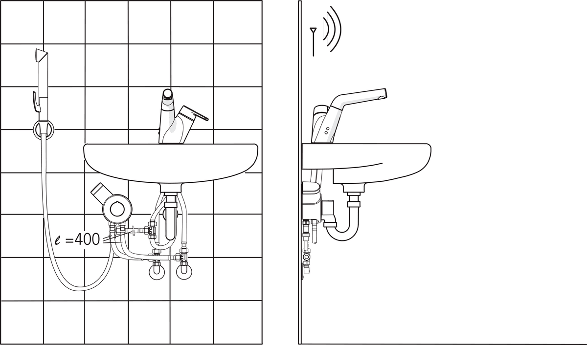 Oras 2216F Смеситель для умывальника, 3 V 2216F Signa Хром  - Вид №3