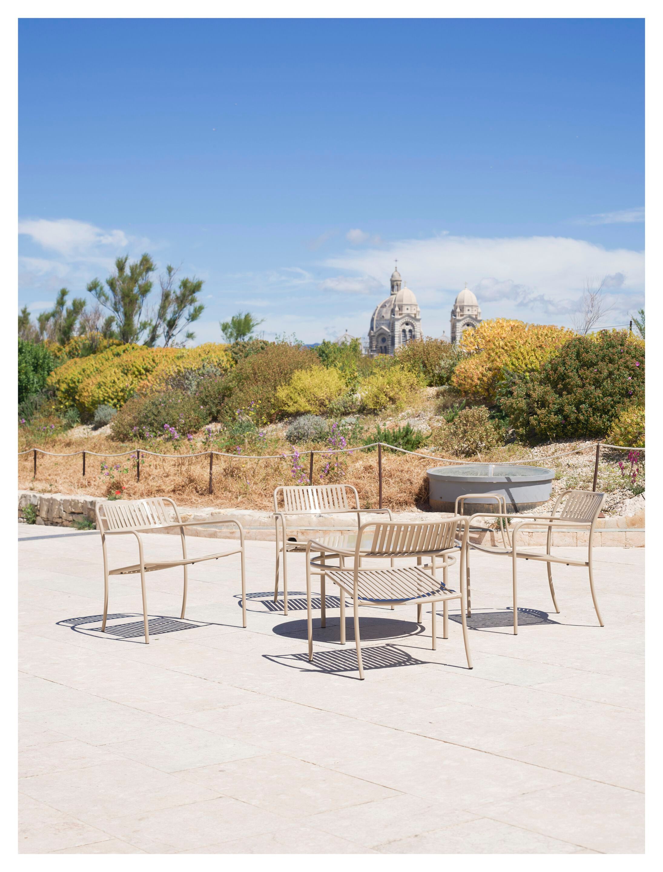 Садовый стул из нержавеющей стали с подлокотниками Tolix ARCH-00101893 - Вид №3