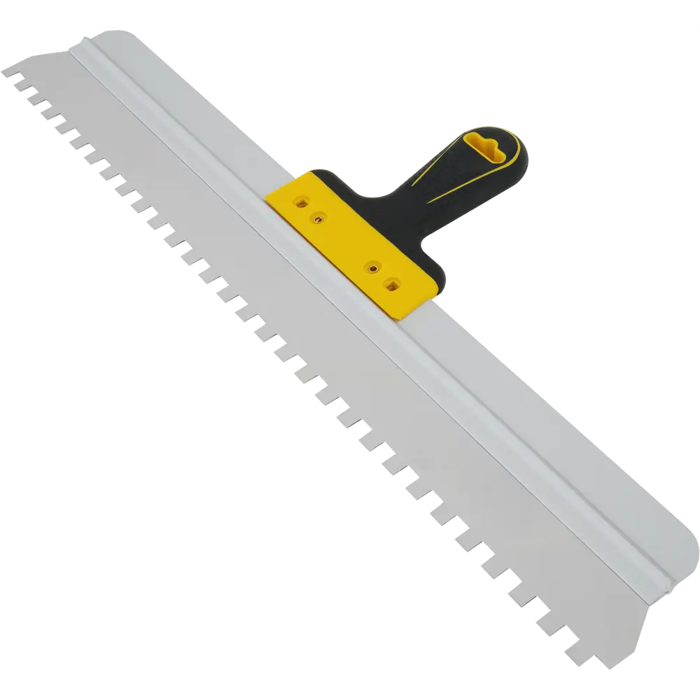 Шпатель зубчатый Hardy 0820-656010 600 мм, нержавеющая сталь, двухкомпонентная ручка, зуб 10x10 мм 83375233 STLM-2071555 