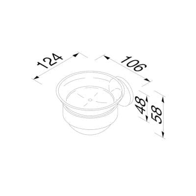 Металлическая настенная мыльница Geesa Nemox ARCH-00100742 - Вид №4