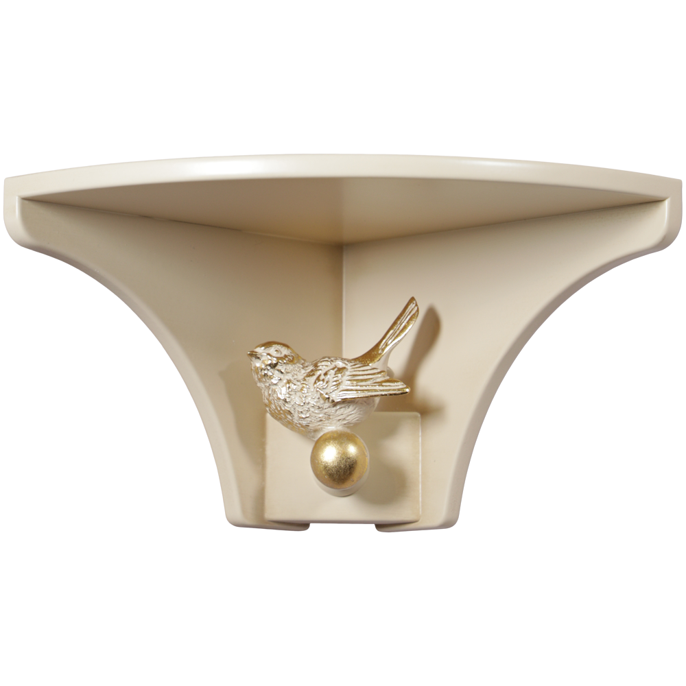 13076 Полочка Гармония (угловая) Айвори BOGACHO 4627179658595 - Вид №2