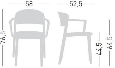 GABER Стул из технополимера со встроенной подушкой Abuela sun-id-1509145 - Вид №2