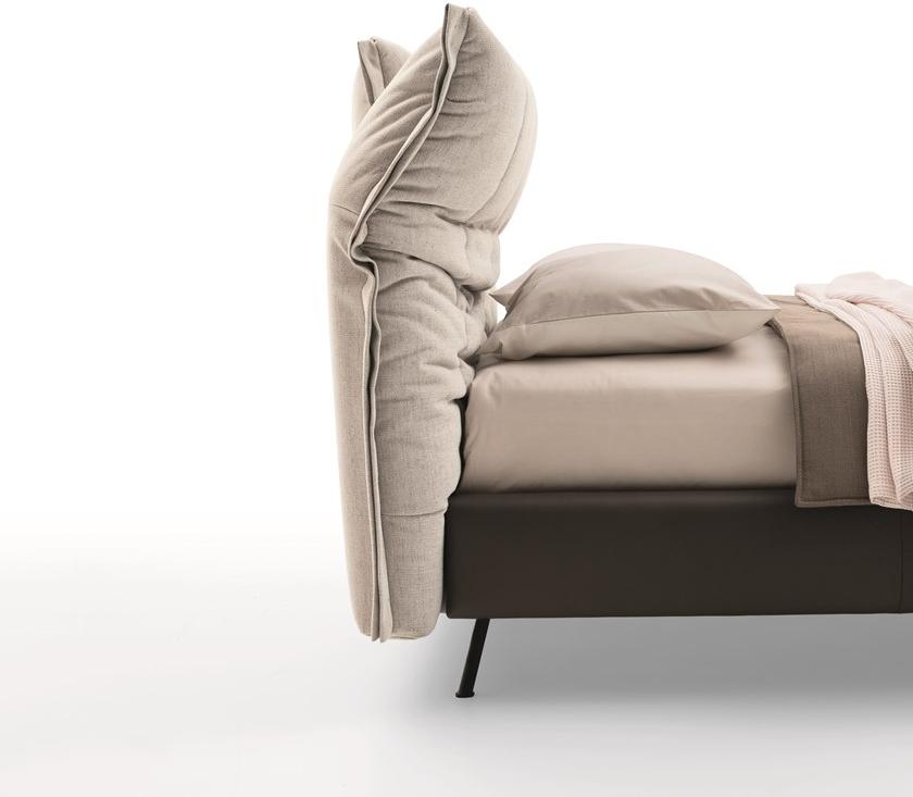 Ditre Italia Кровать из кожи и ткани с высоким изголовьем On line sun-id-1475299 - Вид №6