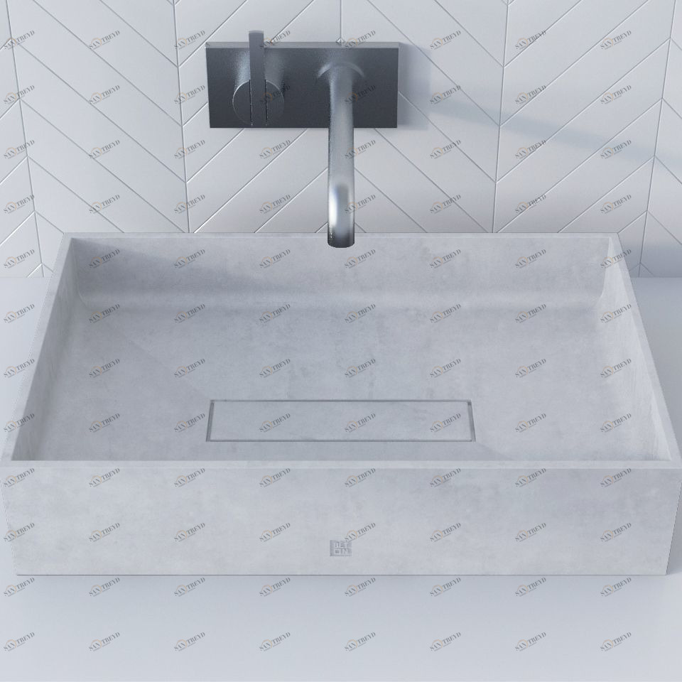 WВ606BELYJ Накладная раковина на столешницу  прямоугольная BetOn 