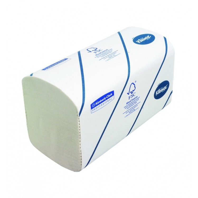 6789 Kimberly Clark Полотенца бумажные листовые Kimberly Clark Kleenex Ultra 6789 H2 Z-сложения 2-слойные в пачке по 186 листов 