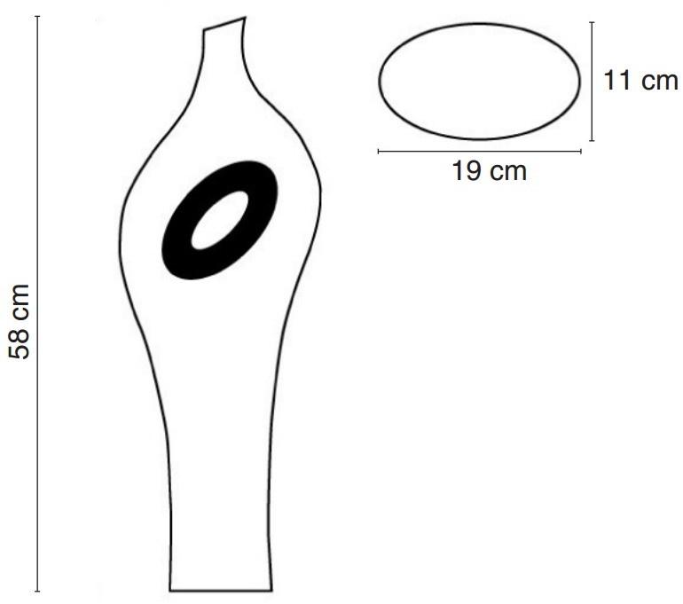 Fos Ceramiche Фарфоровая ваза Ellipsis B-2002, bs-2002 - Вид №8
