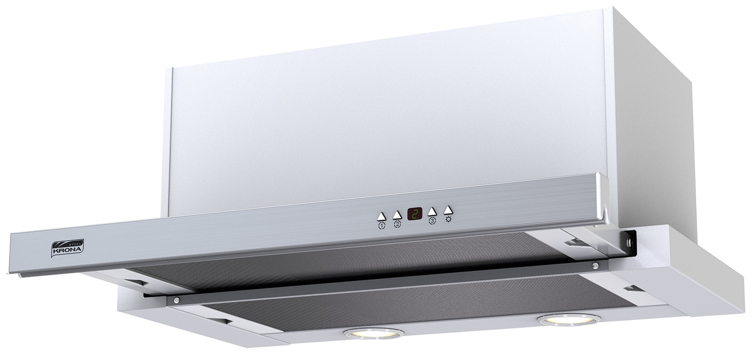 0199386 Вытяжка телескопическая KRONA KAMILLA power 600 inox 3P серебристый/серебристый STDN-0054778