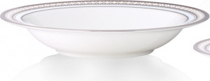 10665468 Noritake Набор из 6 чаш для десерта Noritake "Трефолио,платиновый кант" 15,7см Фарфор, Керамика