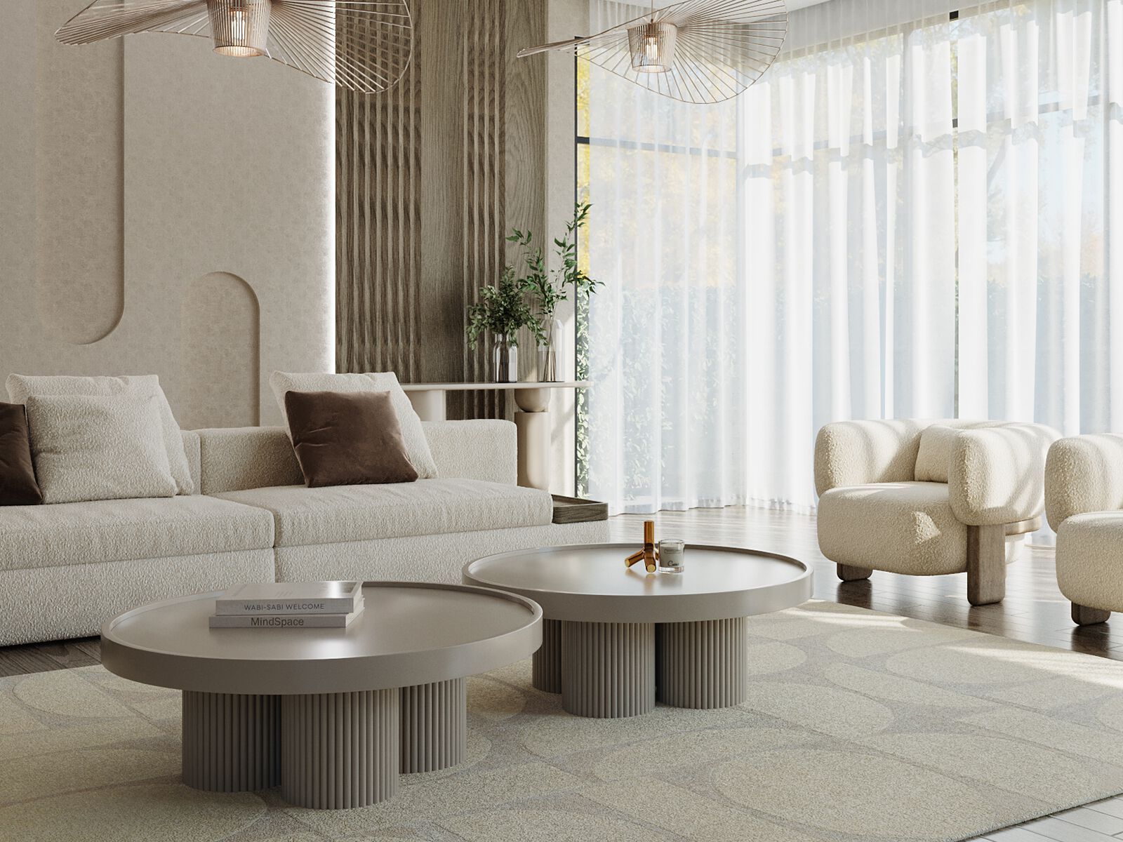 Круглый деревянный журнальный столик ANA ROQUE INTERIORS ARCH-00150968 - Вид №2