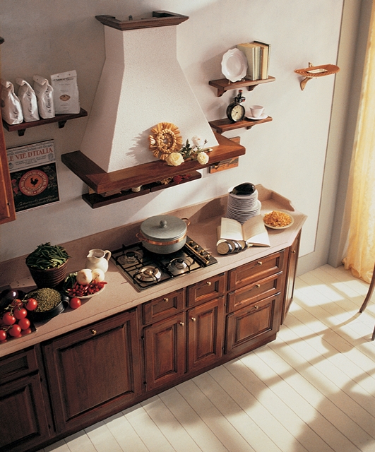 204 Tifernoit Кухня с восковым лаком "Светлый орех" Cucina - Вид №6