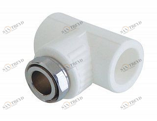 Тройник KALDE с накидной гайкой ВР D32х1"х32 белый 3222TUT321000