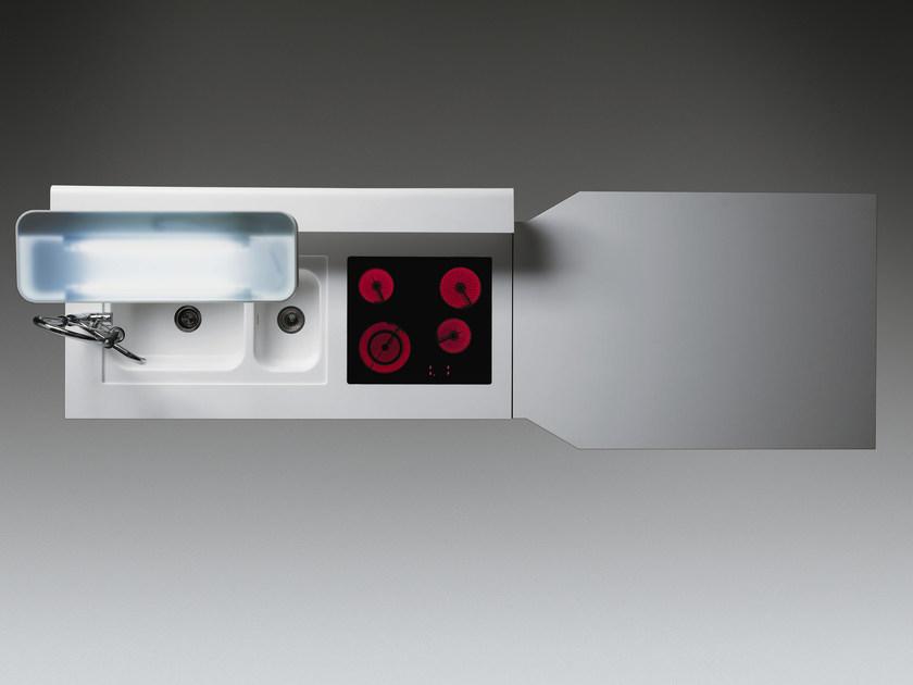 ERNESTOMEDA Кухня с Corian® и столешницей из нержавеющей стали Solaris sun-id-1358353 - Вид №1