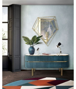 Круглый шерстяной ковер ручной работы