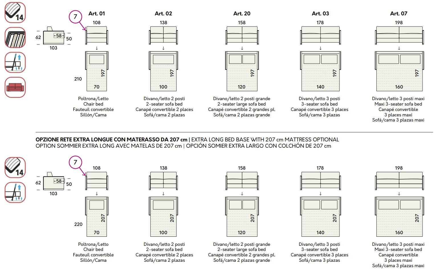 Диван-кровать из ткани Felis Day &amp ARCH-00121282 - Вид №8