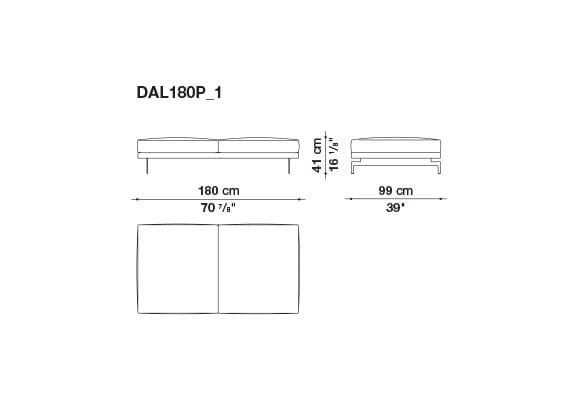 3-местный тканевый диван с полуостровом B&B Italia док ARCH-00061121 - Вид №151